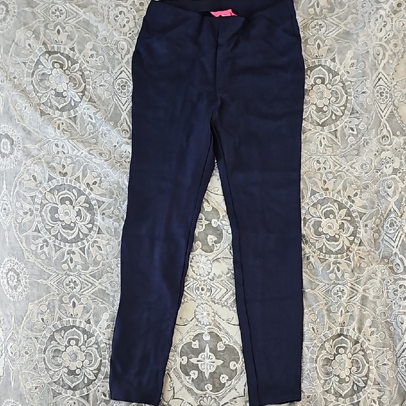 Blue Ankle Ponte Dress Pants - Picture 1 of 6